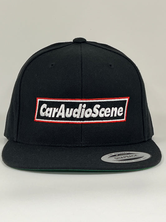 Flat bill 6 panel snap back cap